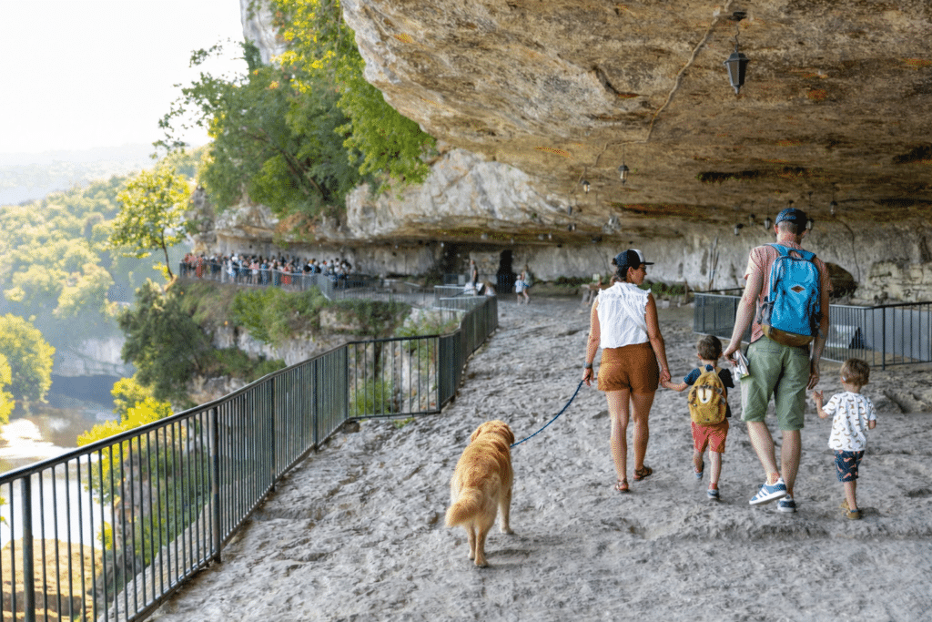 La Roque avec Golden famille
