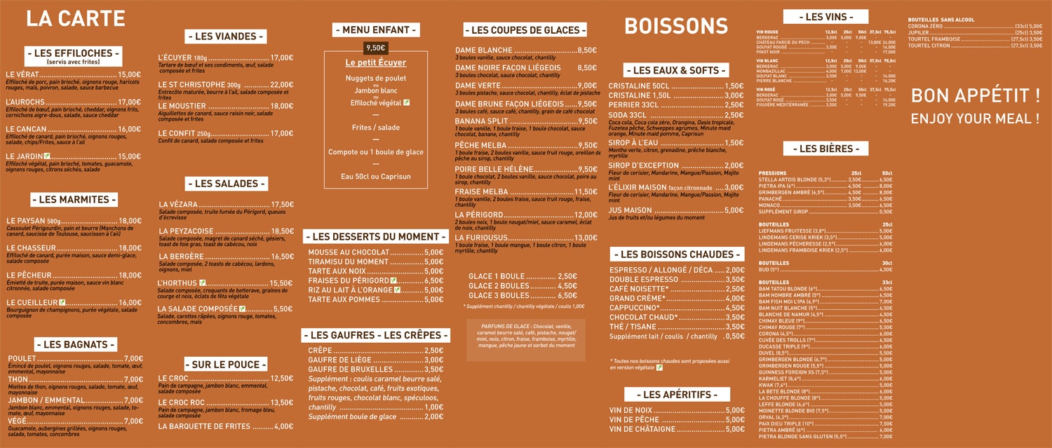 carte de la table de lecuyer en version web