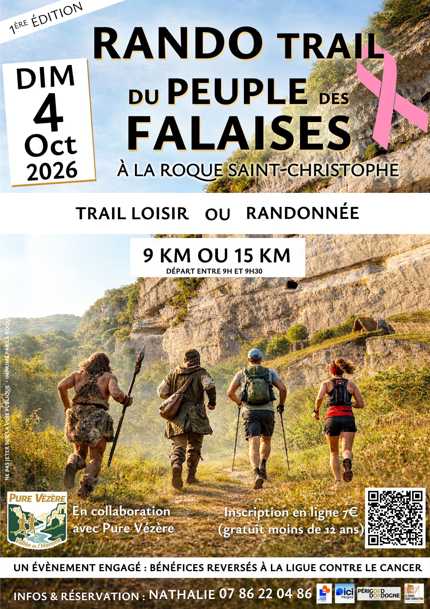 Affiche rando trail peuple des falaises WEB