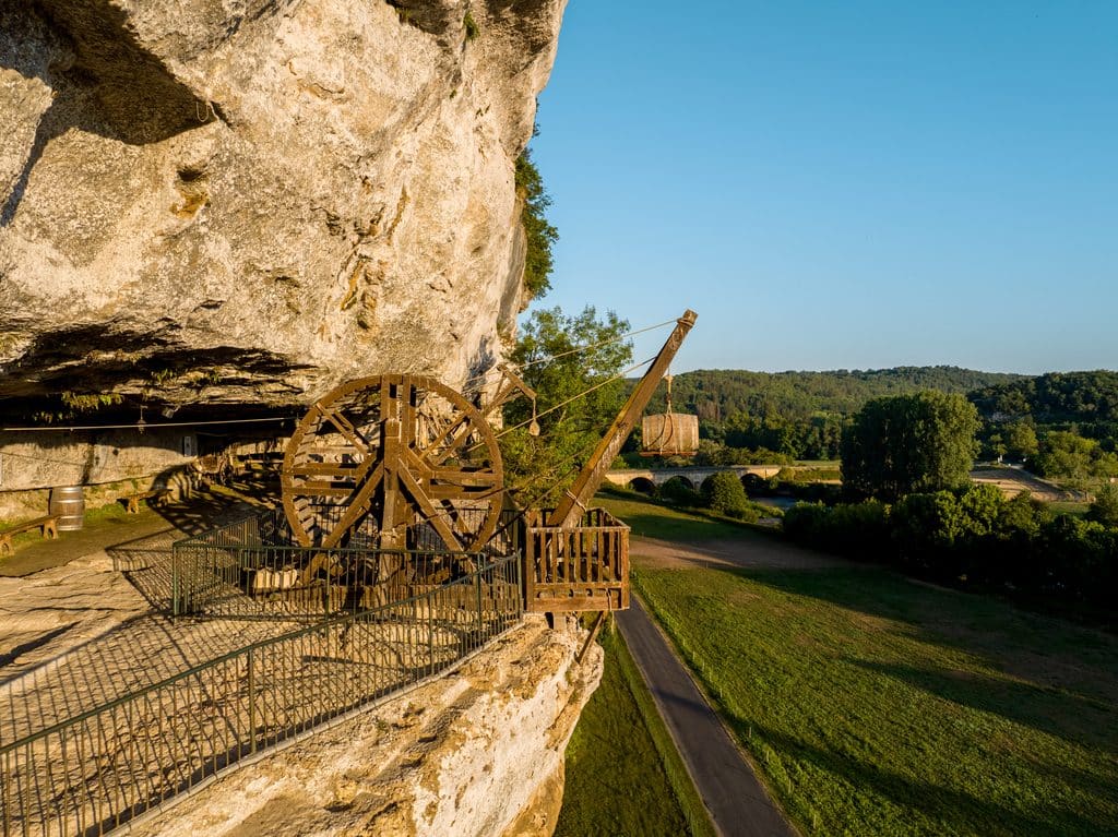 La Roque Saint-Christophe et sa roue